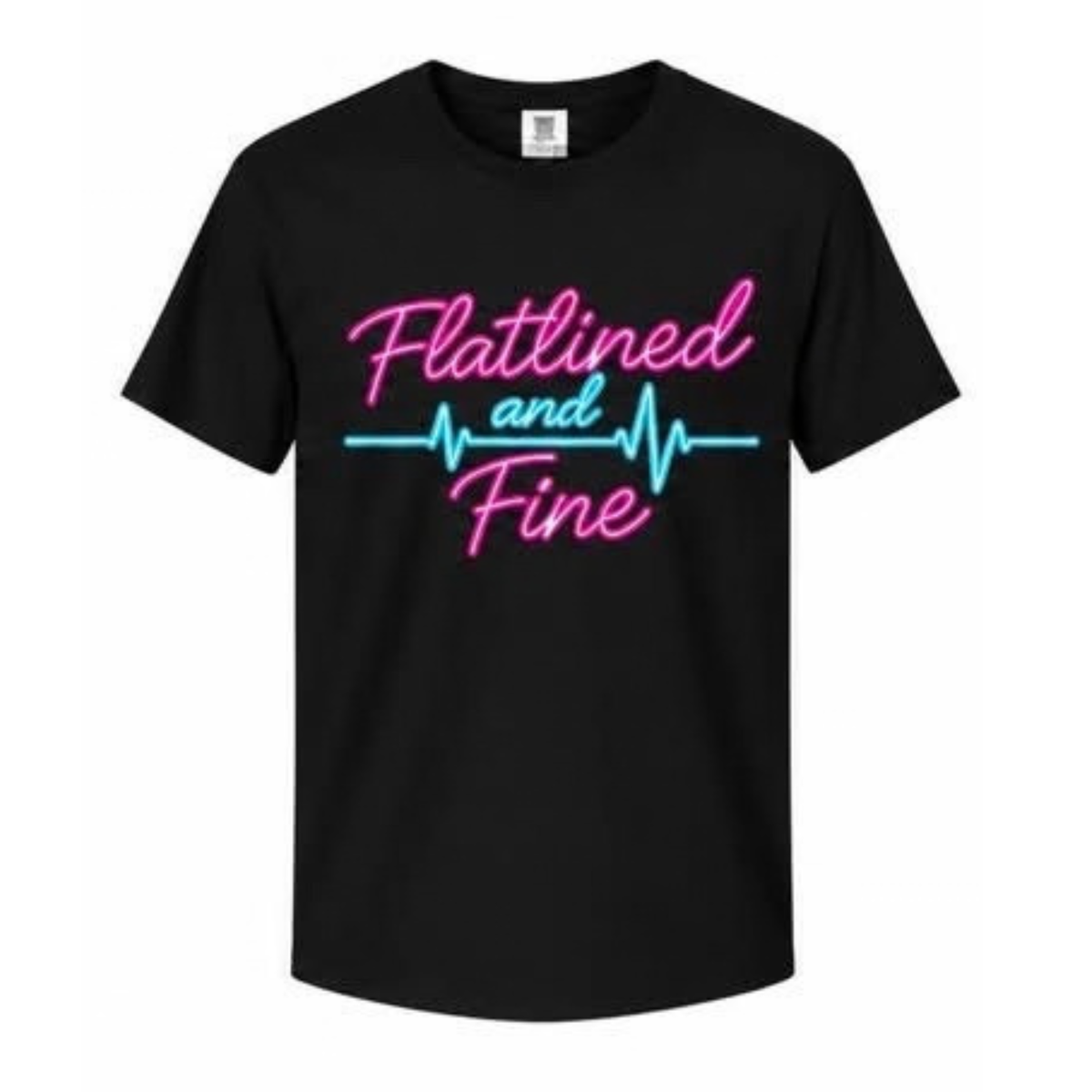 Flatlined and Fine Tee Shirt - Black