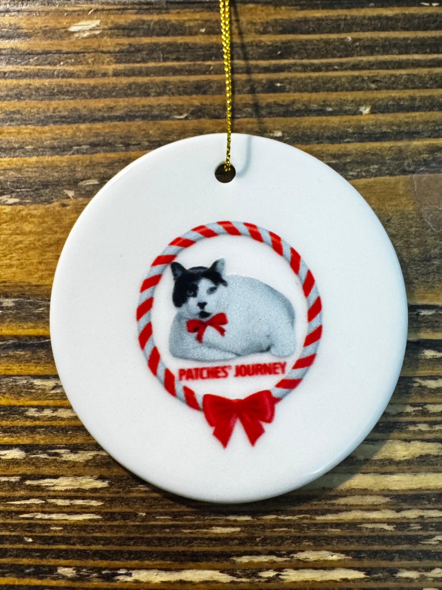 Patches' Journey Ceramic Ornament - Headshot