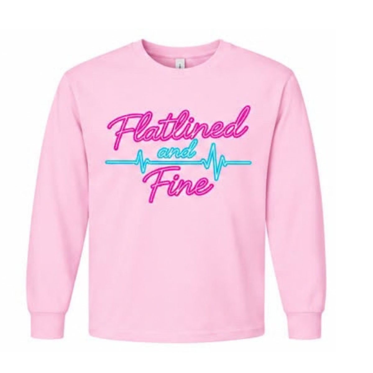 Flatlined and Fine Long Sleeve Shirt - Pink