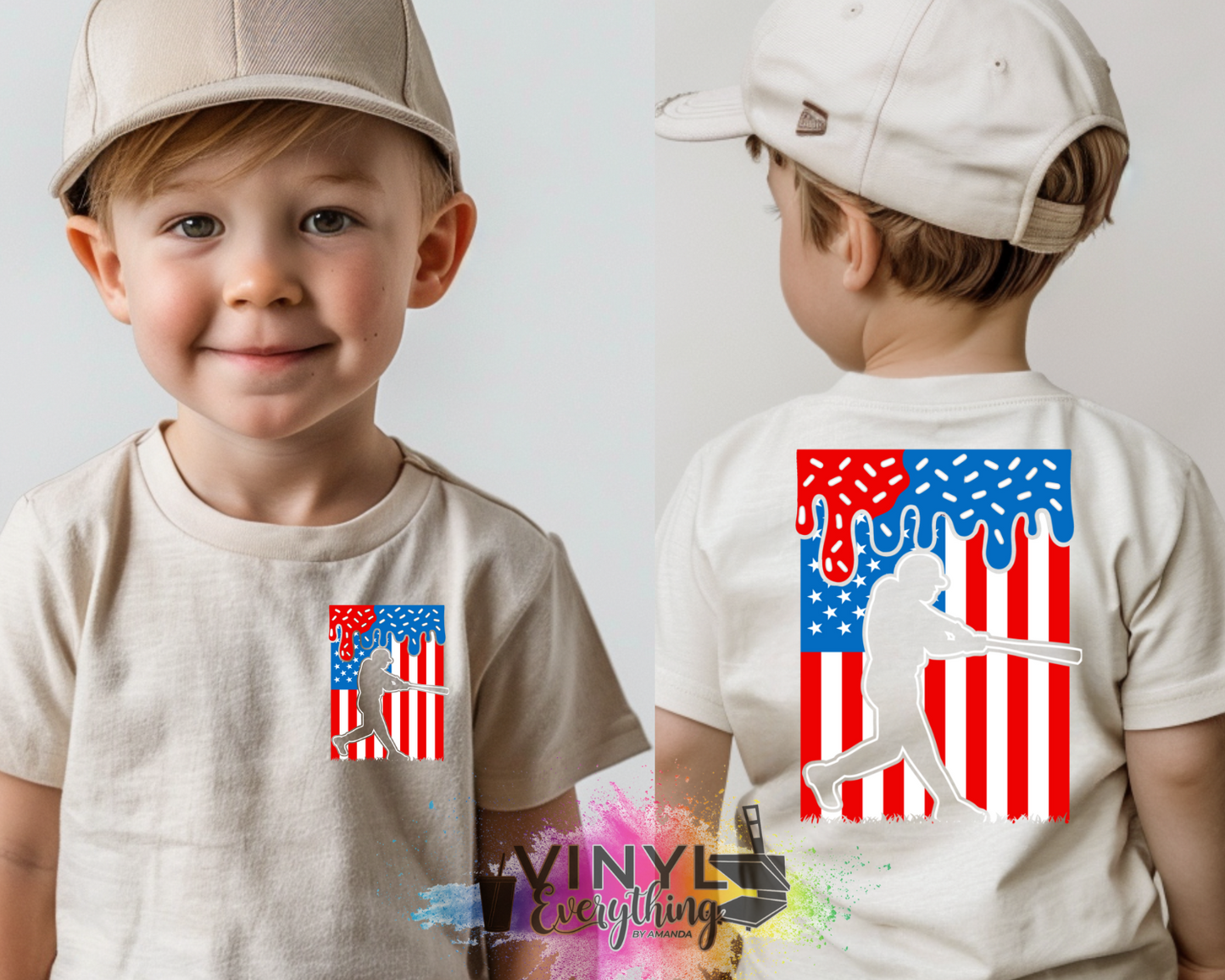 Player with USA Flag