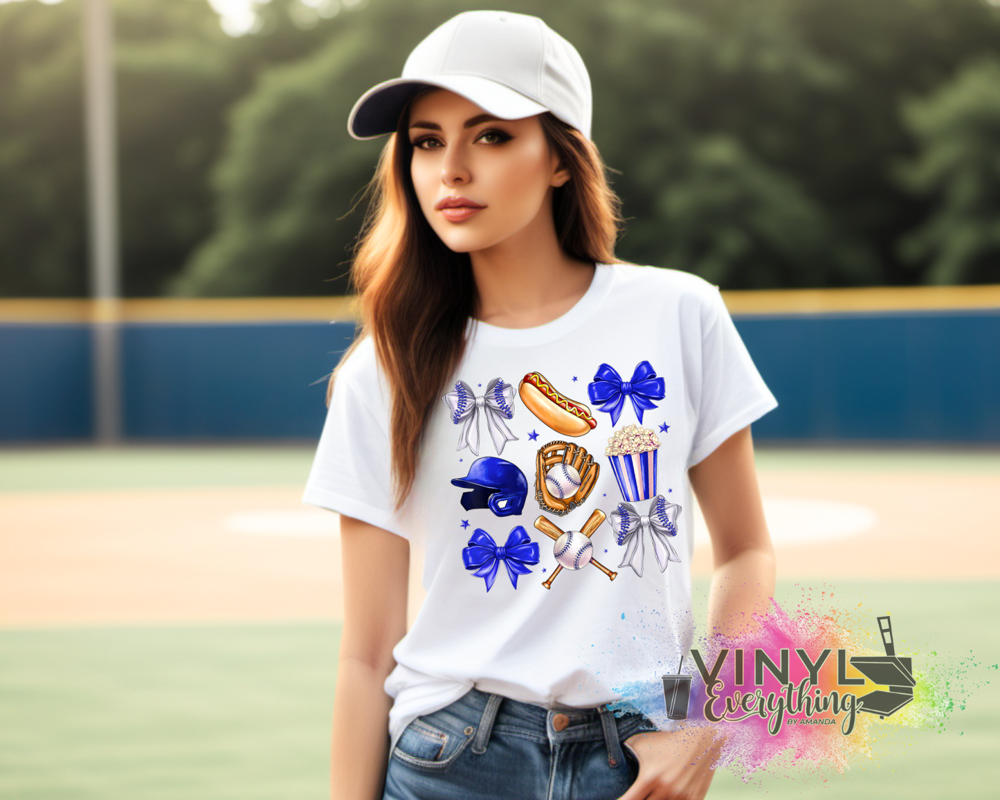 Blue Baseball Coquette