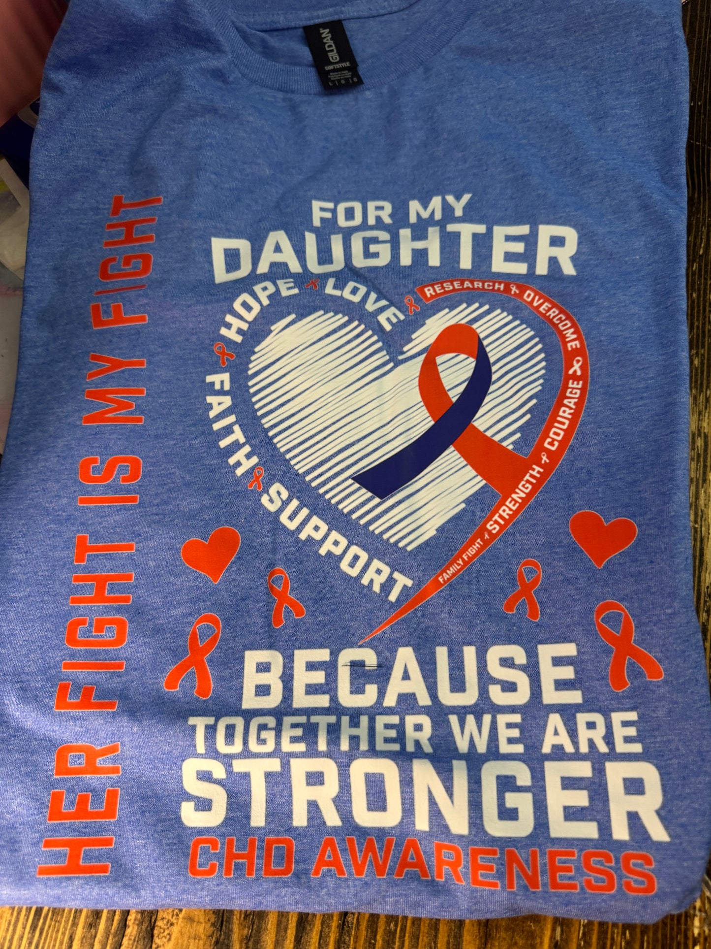 RTS: FOR MY DAUGHTER (ADULT LARGE TEE)