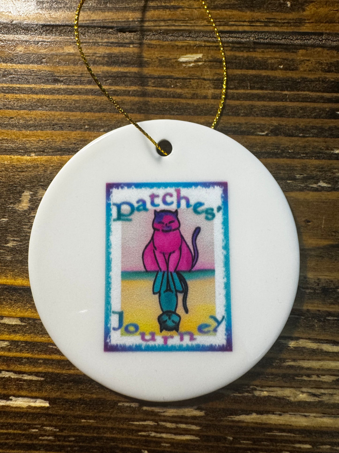 Patches' Journey Ceramic Ornament - Color