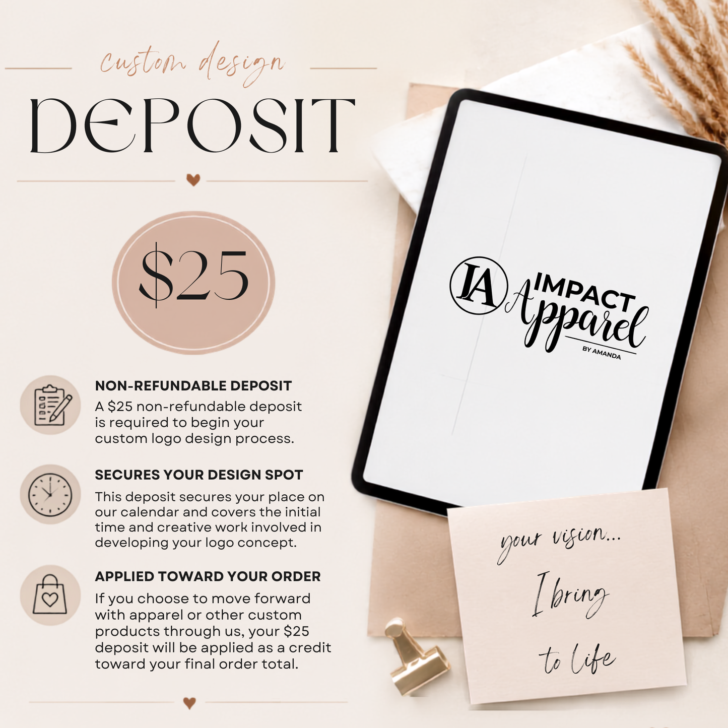 Custom Design Deposit