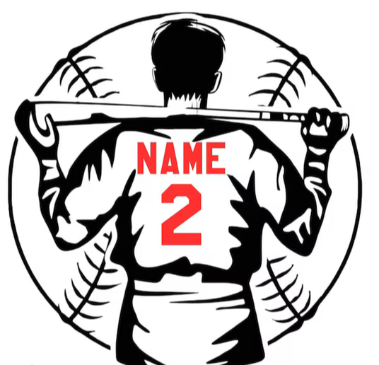 Custom Player Baseball Decal