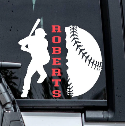 Baseball Car Decal