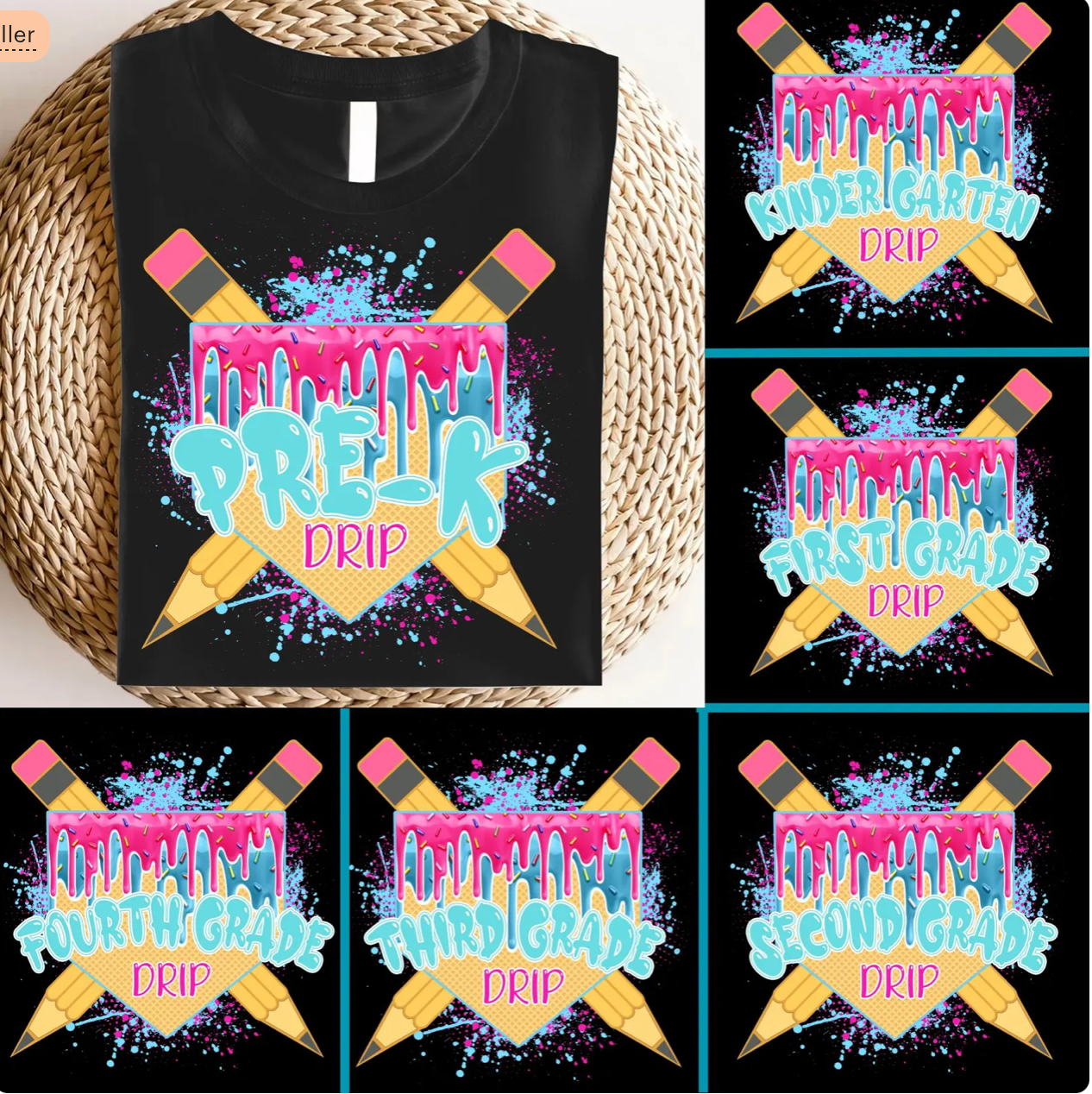 Softball Back to School Drip