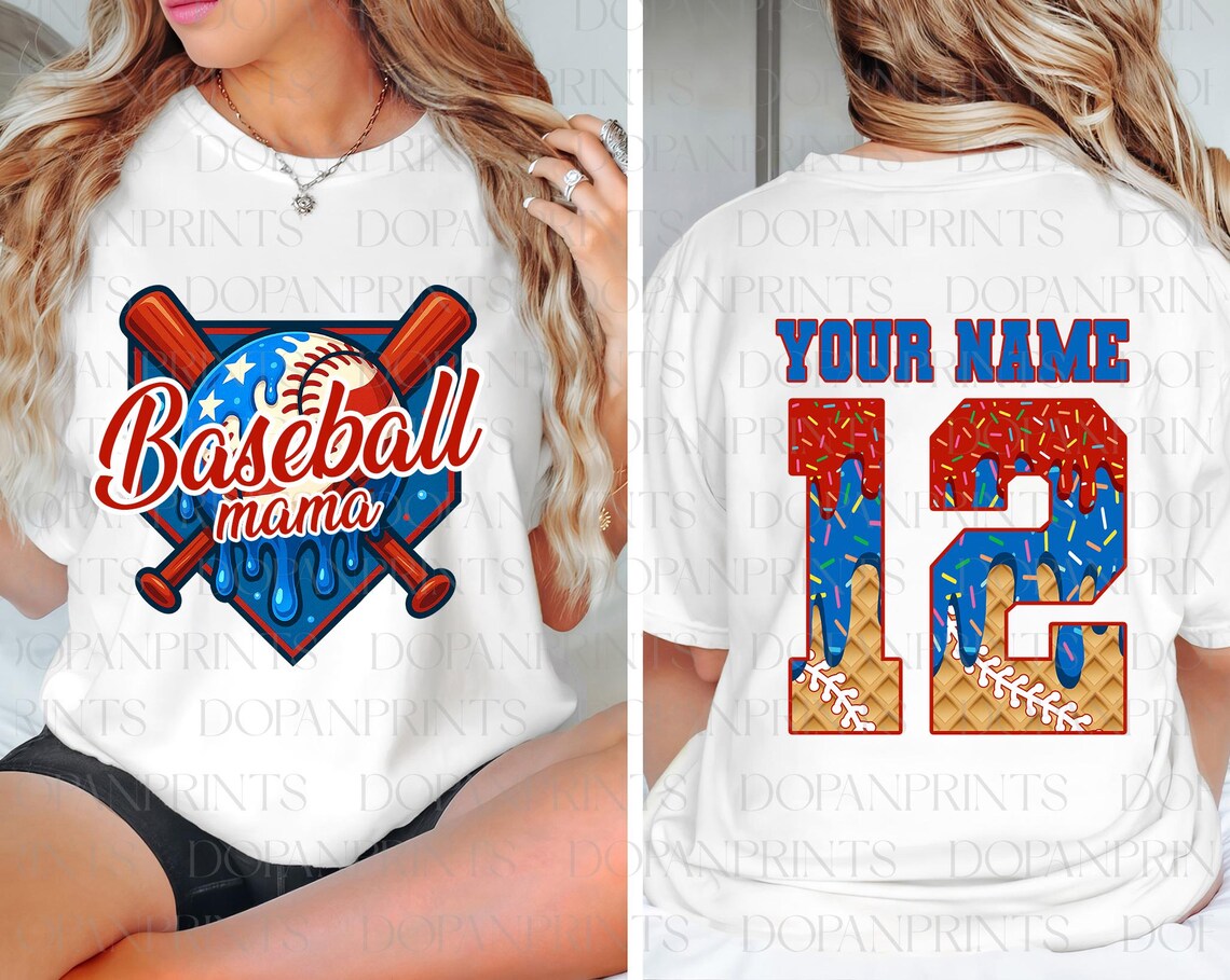 Custom Baseball Mama USA