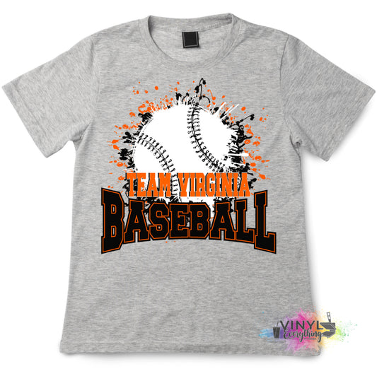 Team Virginia Baseball - Cotton Tee