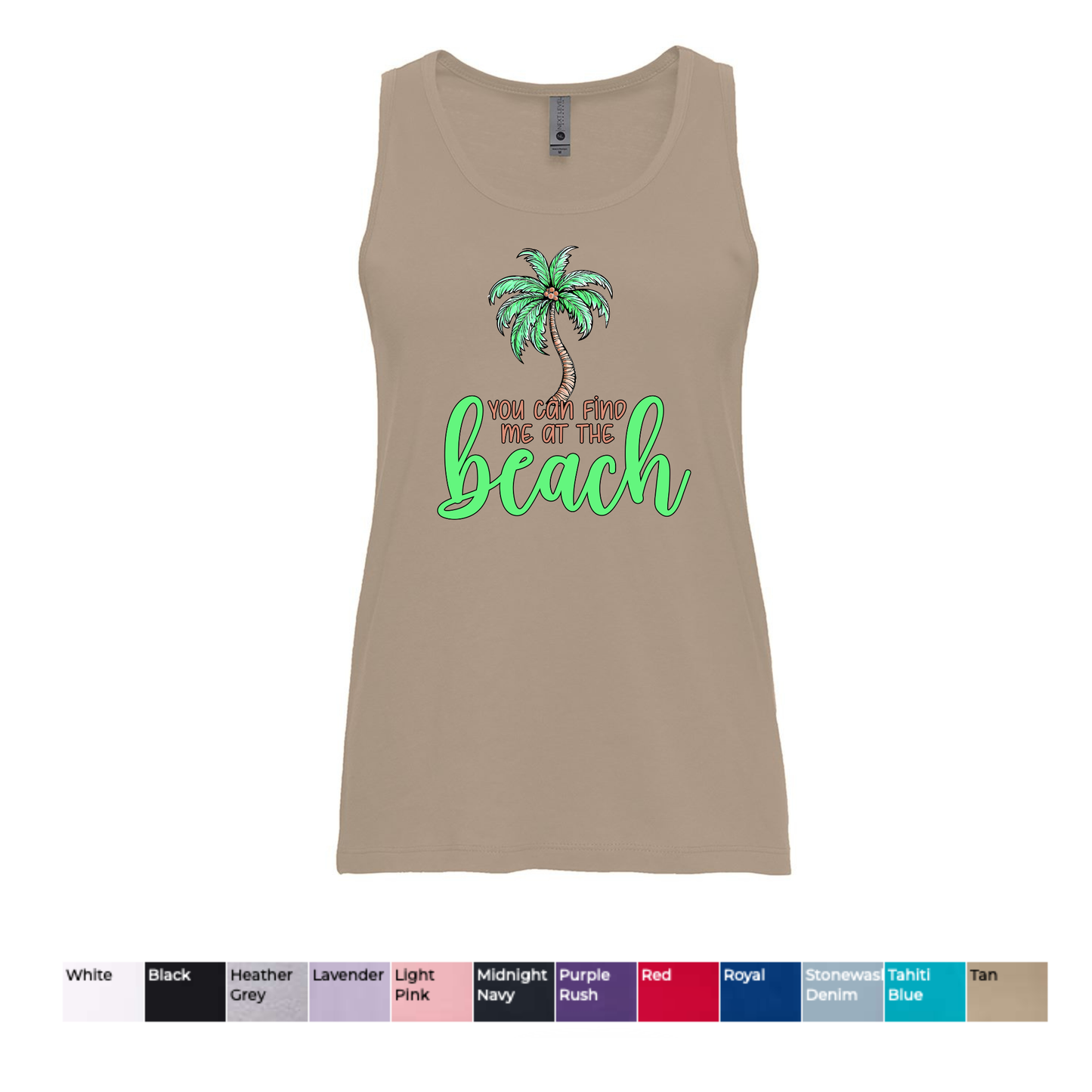 You Can Find Me At The Beach: Palm Tree