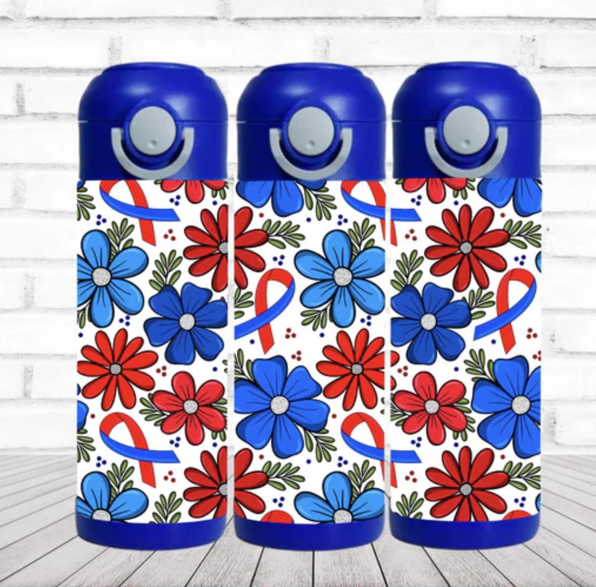 CHD Ribbon Floral Tumbler