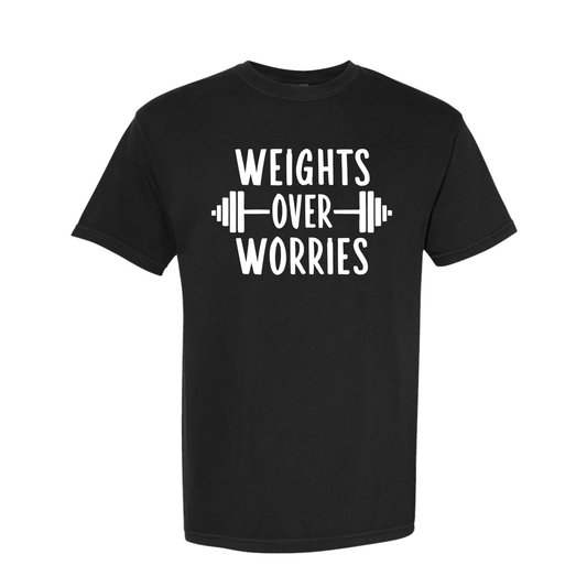 Weights Over Worries Comfort Colors Tee
