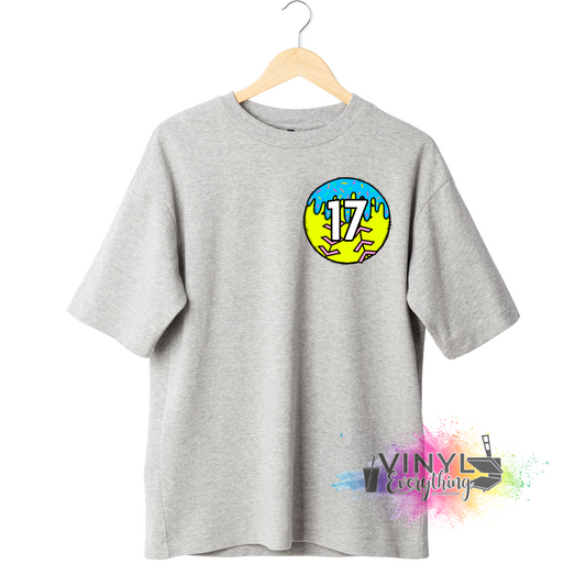 Custom Softball Number Tee