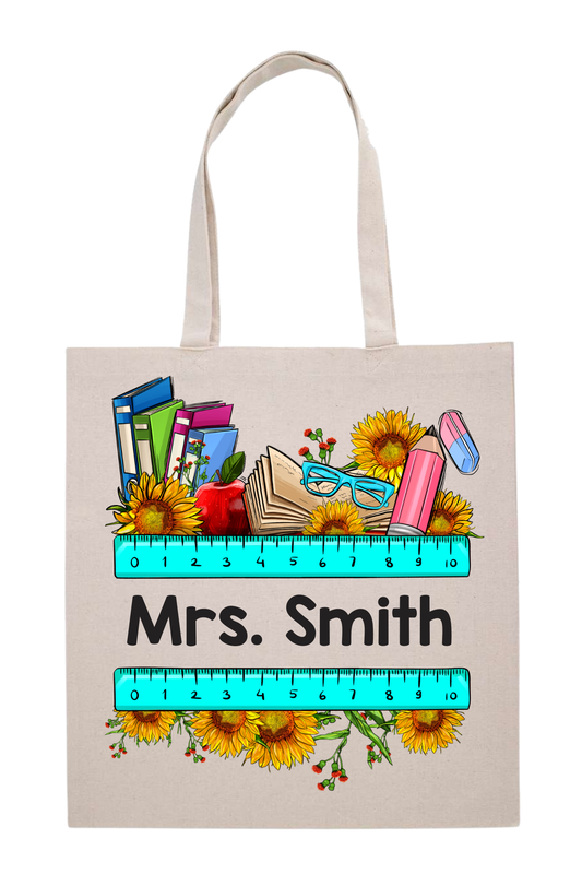 Custom Teacher Tote Bag