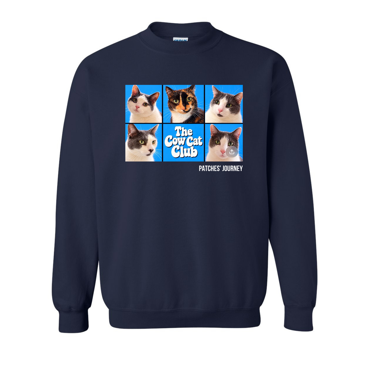 Patches' Cow Cat Club Sweatshirt