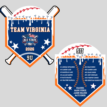 Team Virginia Merch - Drip with Names