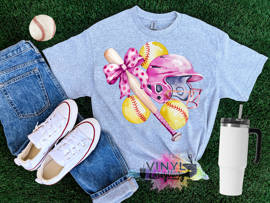 Softball Helmet & Bat