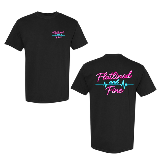 Flatlined and Fine Tee Shirt - Black