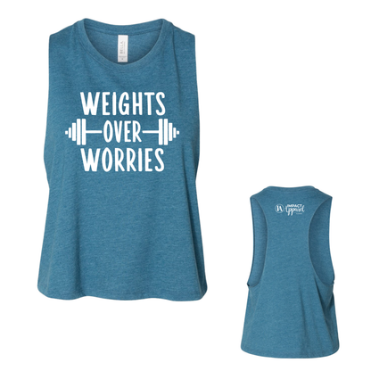 Weights Over Worries Crop Tank