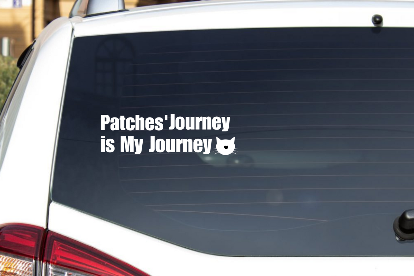 Patches' Journey is My Journey Car Decal
