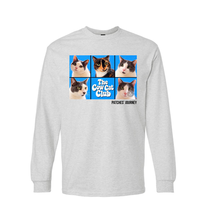 Patches' Journey Cow Cat Club Long Sleeve Shirt