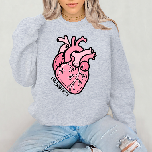 CHD Awareness with Pink Heart