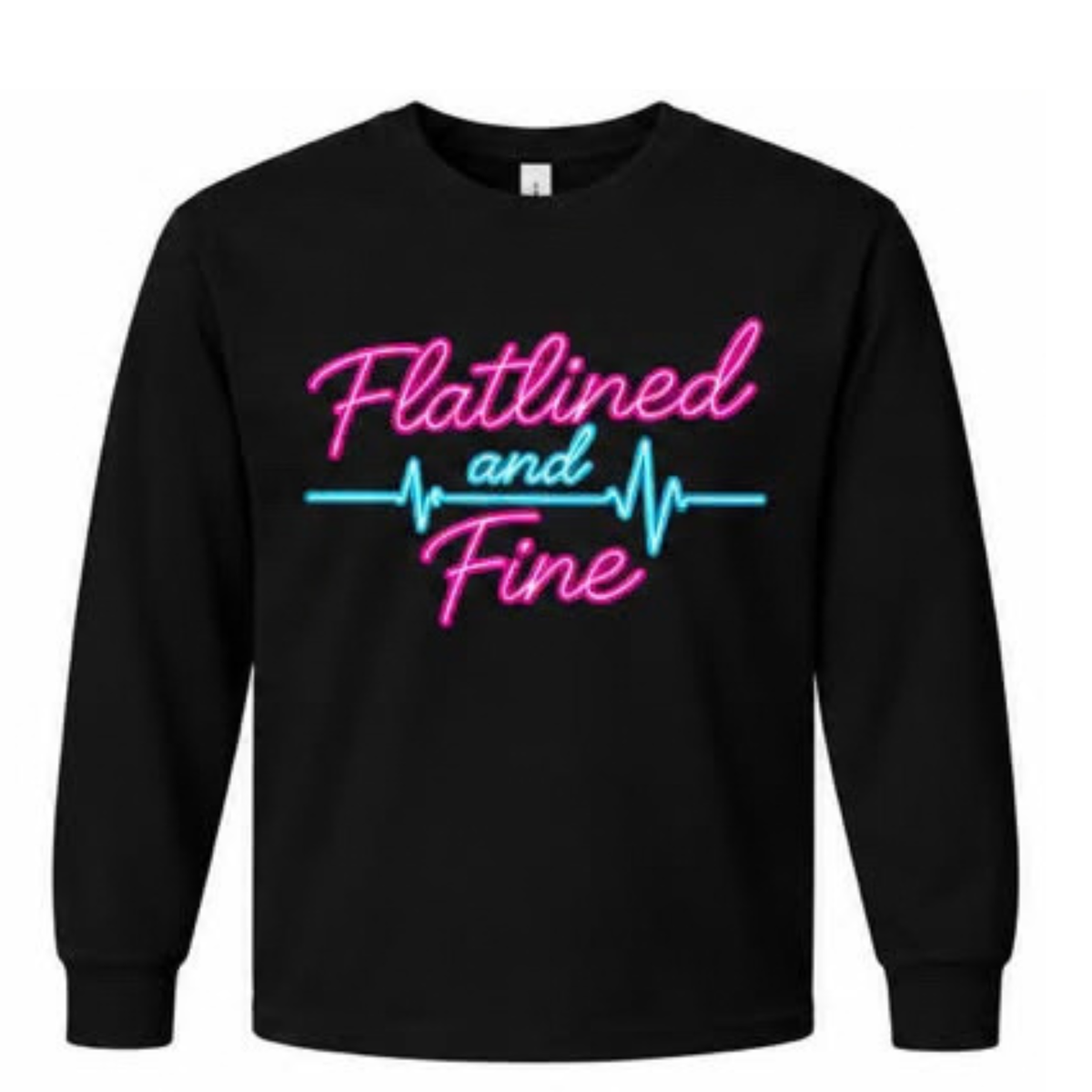 Flatlined and Fine Long Sleeve Shirt - Black