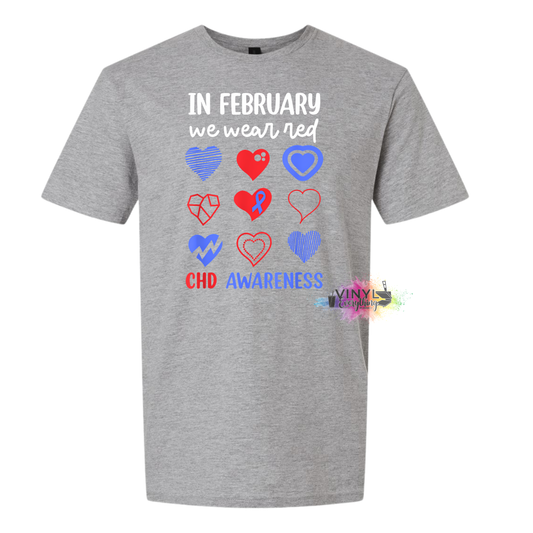 In February We Wear Red CHD Awareness