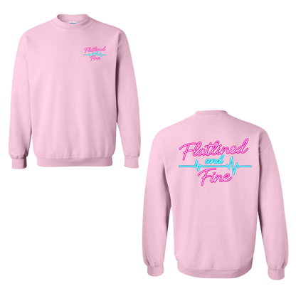 Flatlined and Fine Crewneck Sweatshirt Front and Back