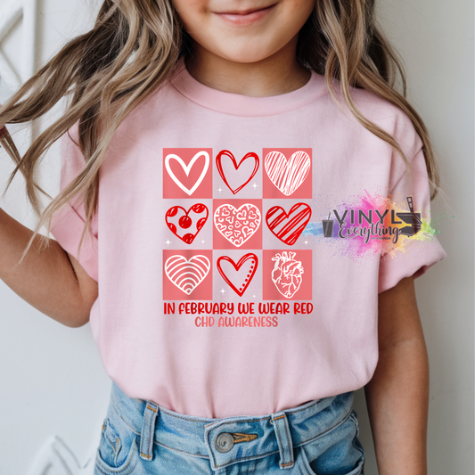 In February We Wear Red CHD Awareness