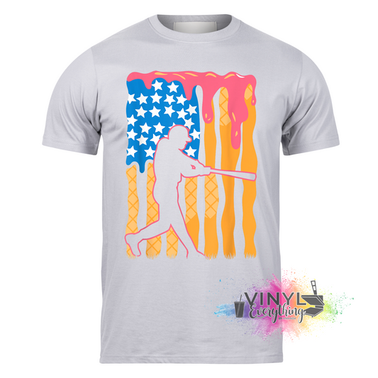 USA Player Flag Silhouette