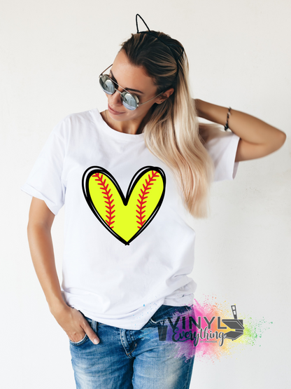 Softball Heart