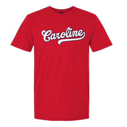 Caroline LL Majors - Caroline Adult Tee with Roster Back
