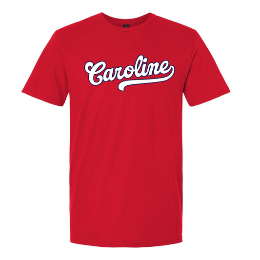 Caroline LL Majors - Caroline Adult Tee with Roster Back