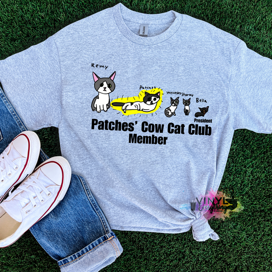 Patches' Journey Cool Cow Cat Club Member Tee