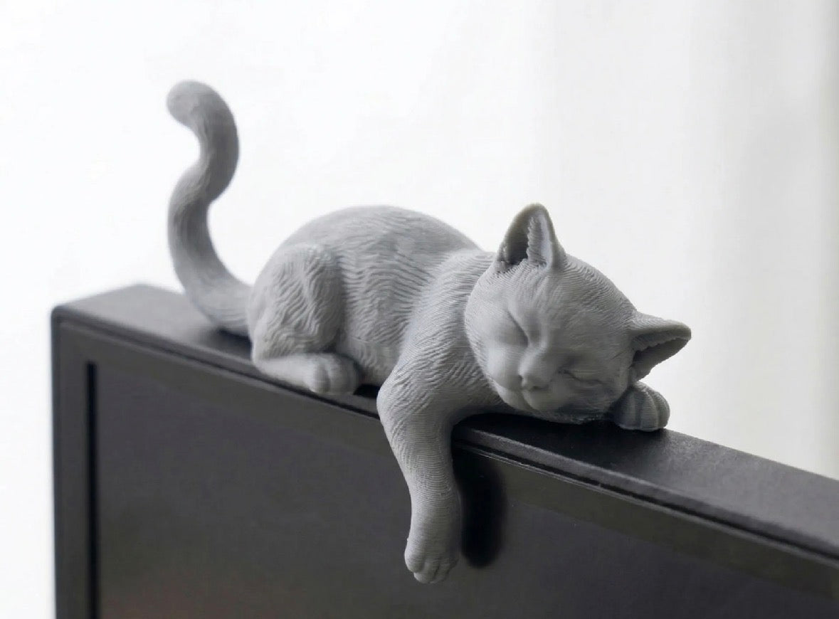 Purrfect Monitor Companion - Sleeping Cat