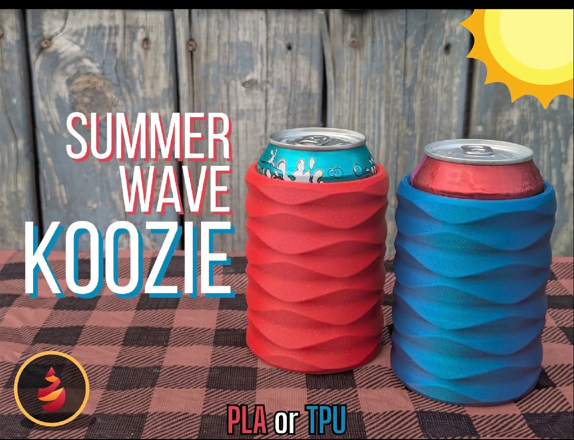 Summer Wave Coozie