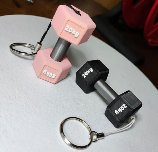 Dumbbell Keychain