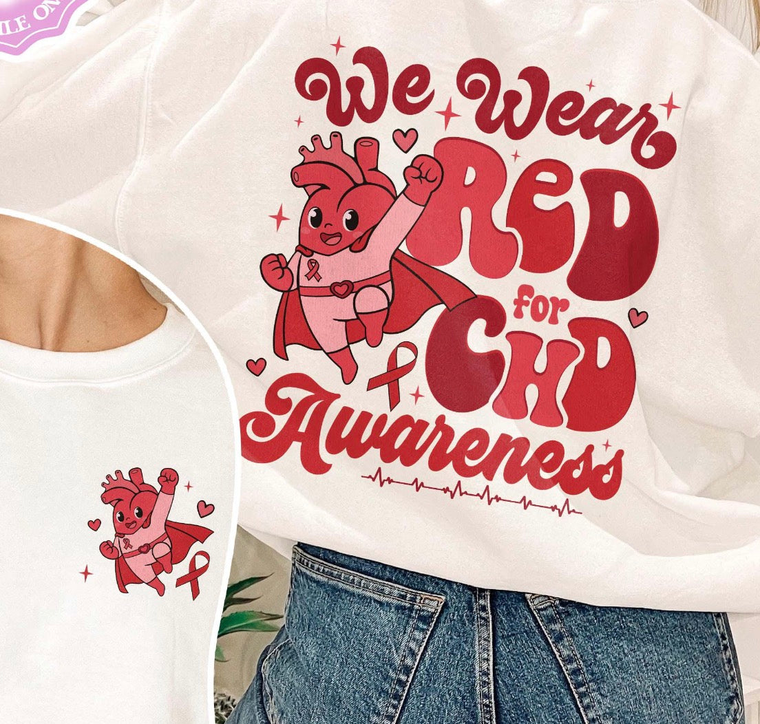 We Wear Red for CHD Awareness