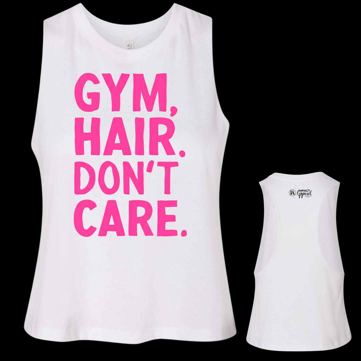 Gym Hair Don't Care Crop Tank