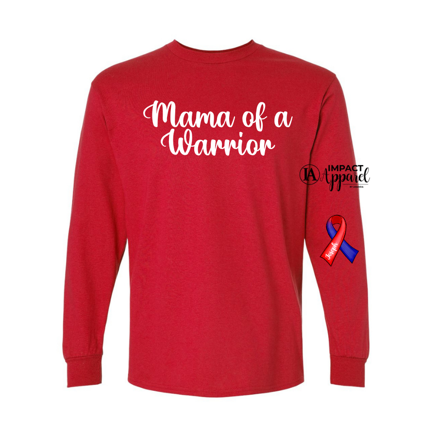 Mama of a Heart Warrior Long Sleeve Tee