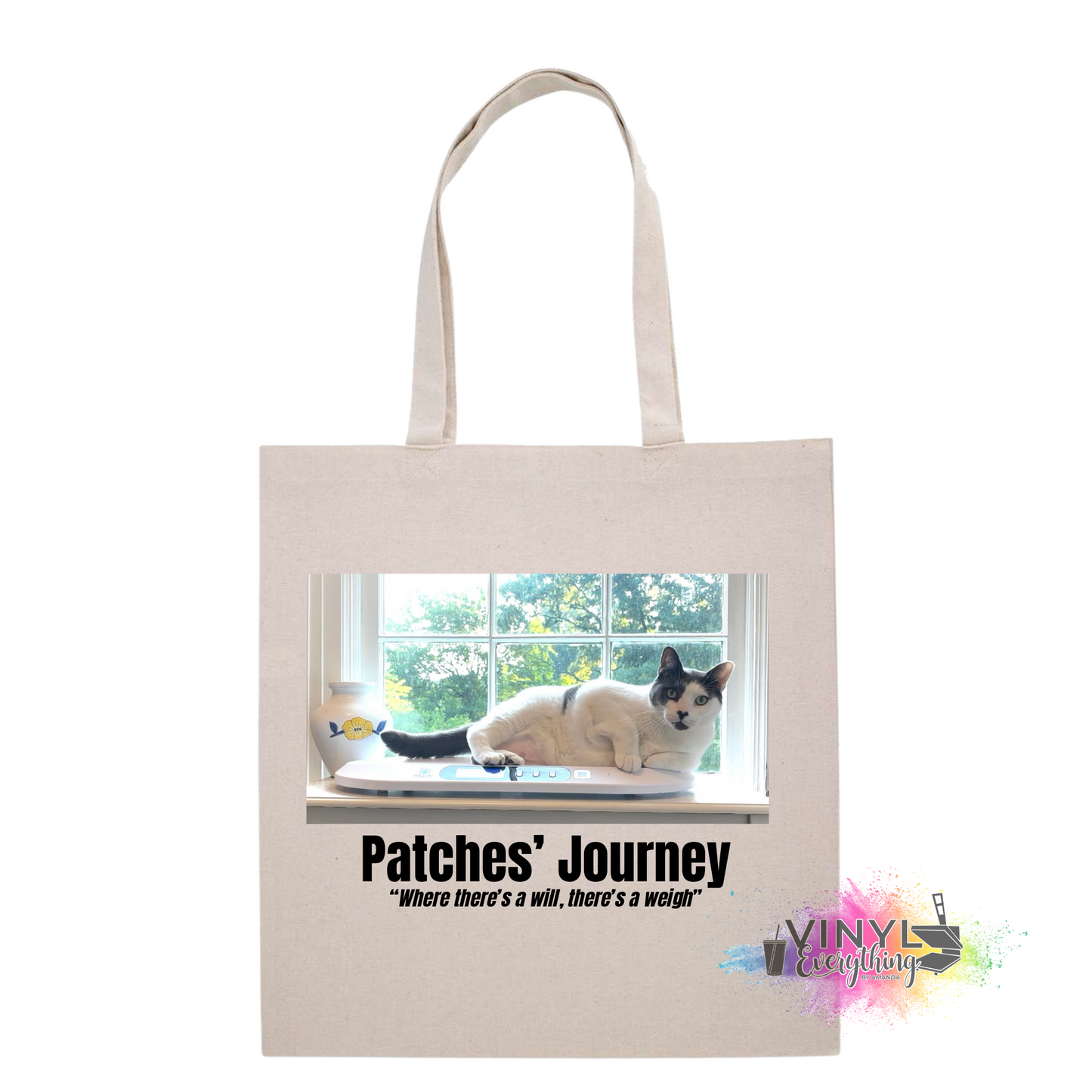 Patches' Journey Where There's a Will, There's a Weigh Totebag