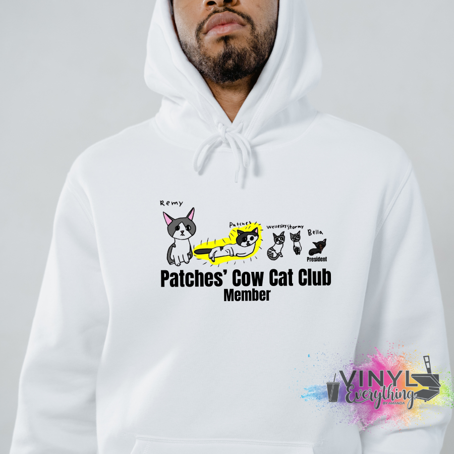 Patches' Cow Cat Club Member Hoodie