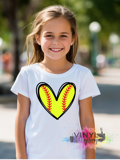 Softball Heart