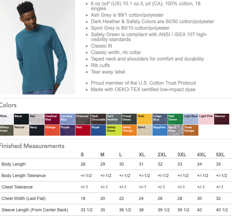 Patches' Journey Color Long Sleeve Shirt