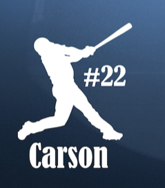 Baseball Custom Car Decal