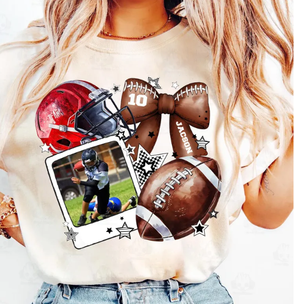 Custom Football Picture Apparel