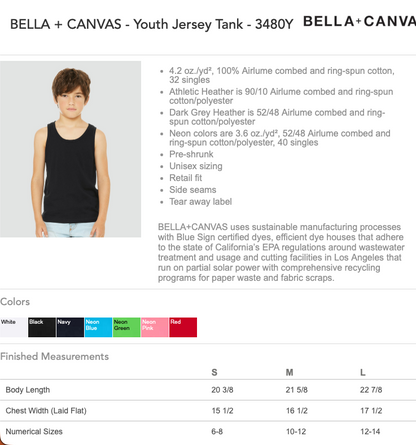 Stars Softball - Youth Tank