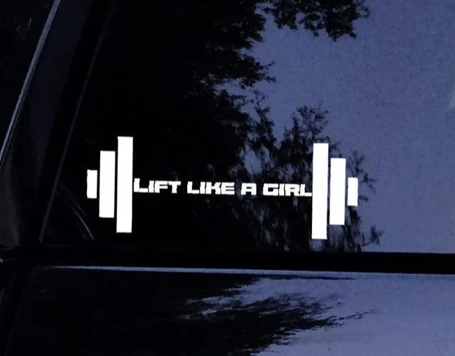 Lift Like a Girl Car Decal