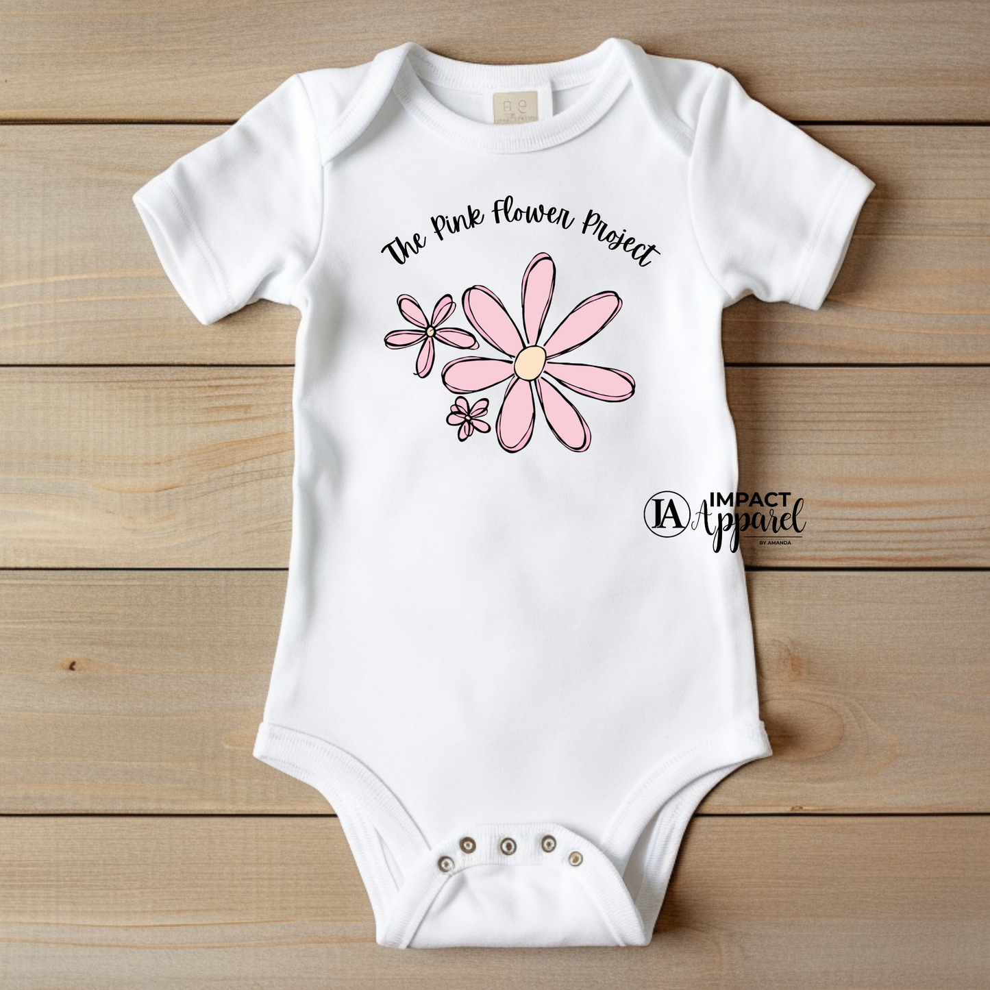 The Pink Flower Project Onesie